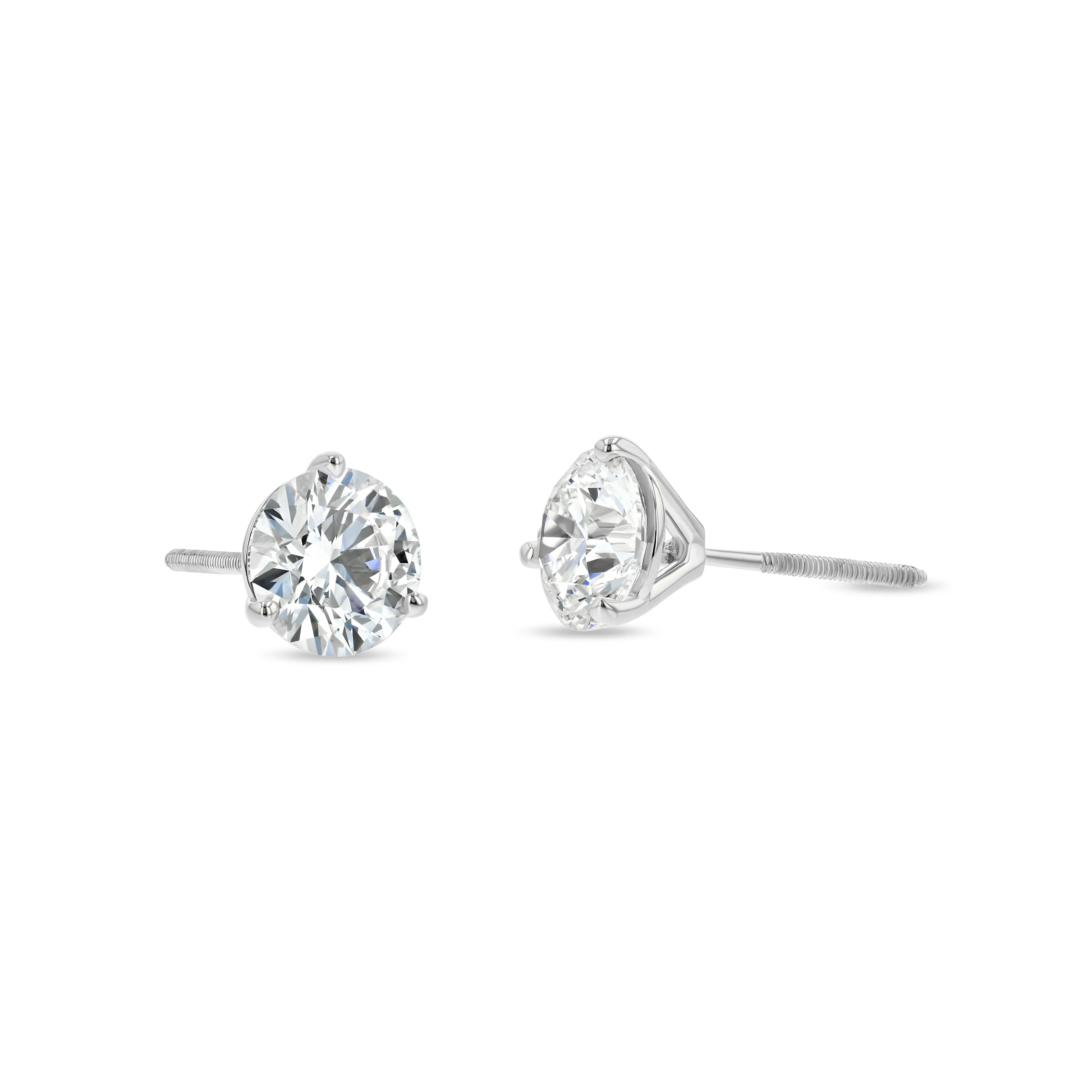 10 Carat Total Weight D-F Colorless VS Clarity Ideal Cut IGI Certified IGI Lab Created Round Brilliant Diamond Studs Earrings