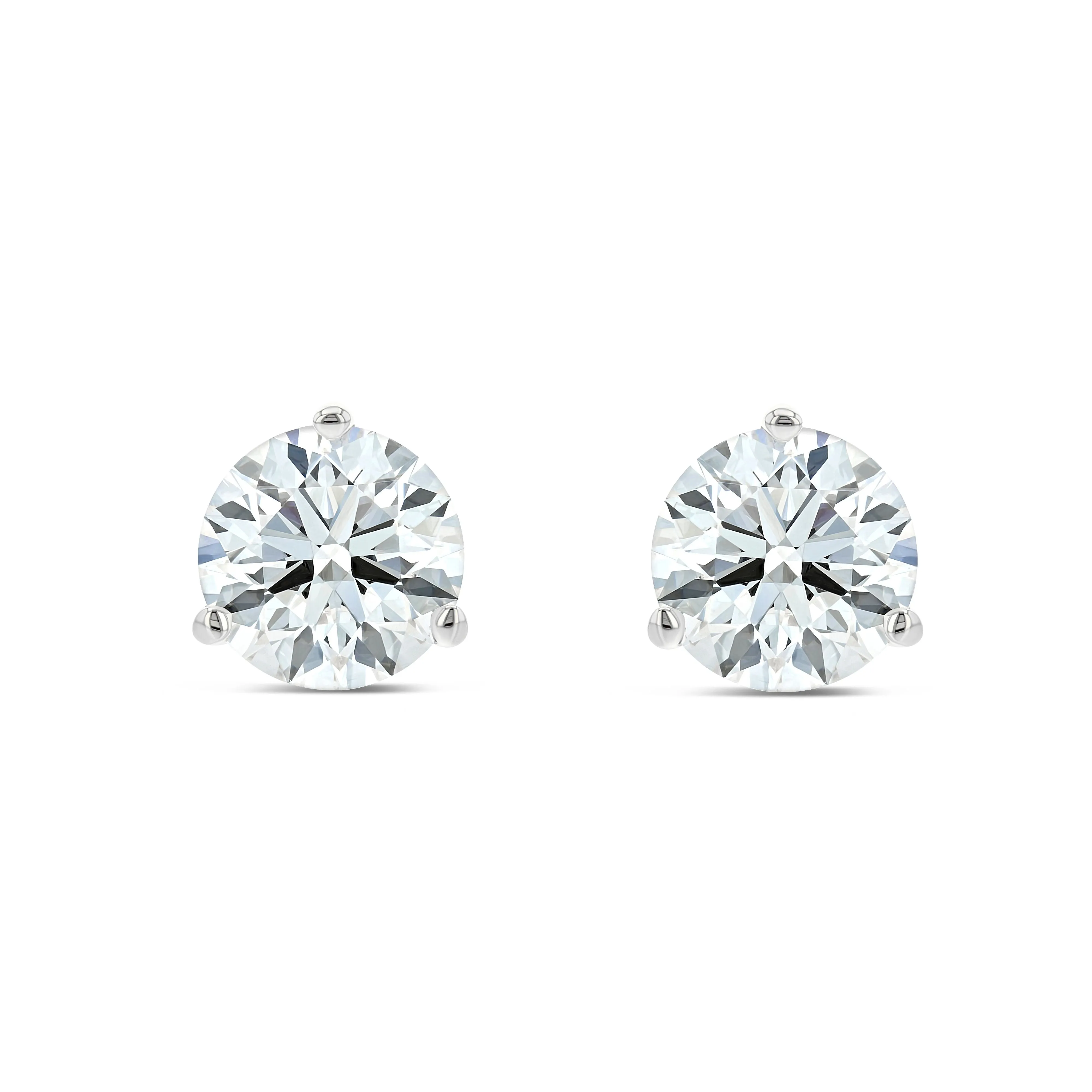 10 Carat Total Weight D-F Colorless VS Clarity Ideal Cut IGI Certified IGI Lab Created Round Brilliant Diamond Studs Earrings