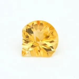 12x11mm Yellow Citrine Fantasy Trilobites