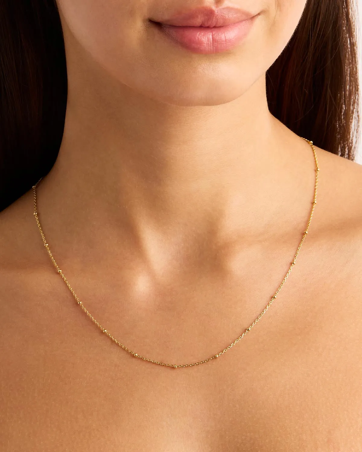 14k Solid Gold 21” Ball Chain Necklace