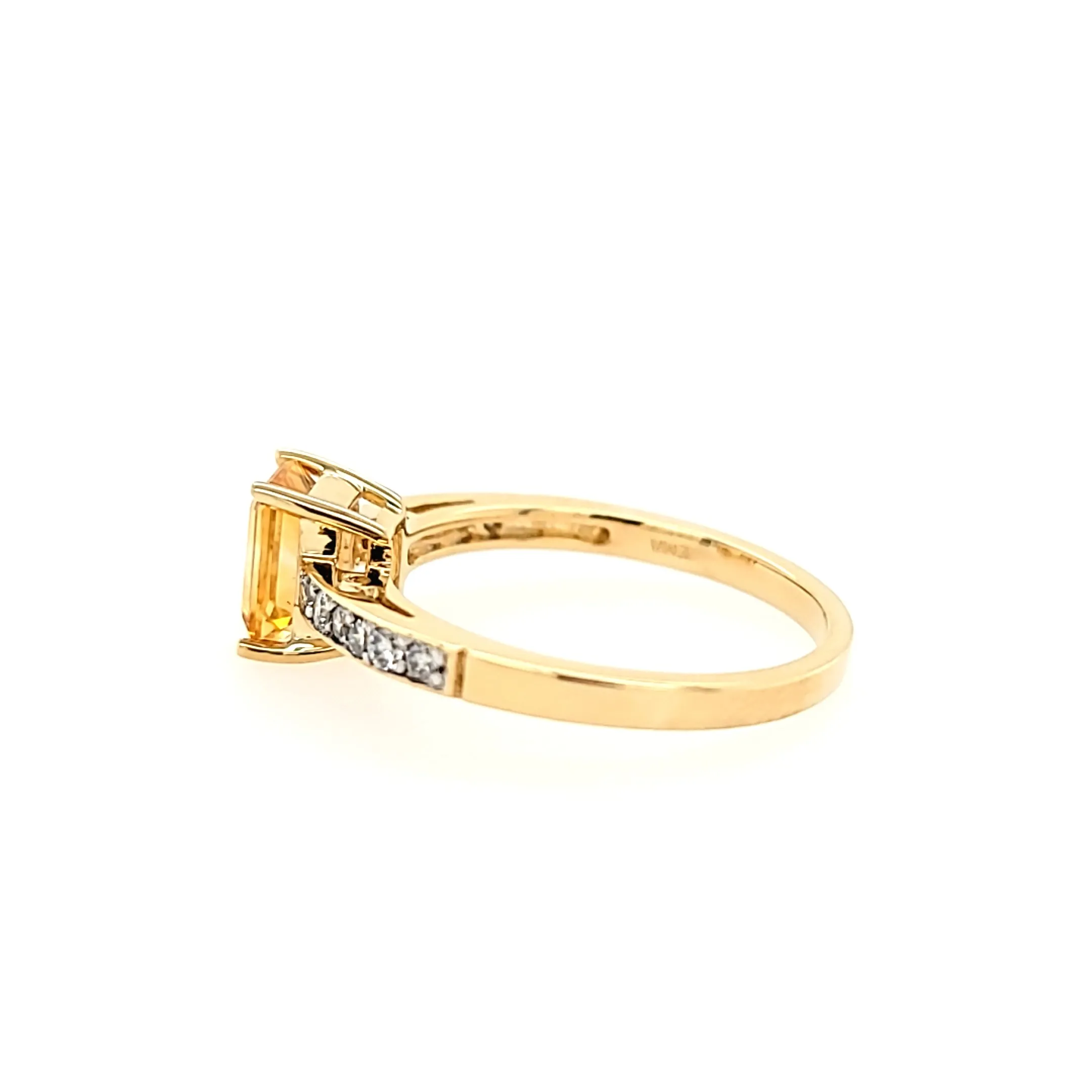 14k Yellow Gold Citrine Ring (I7504)