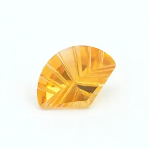 14x10mm Yellow Citrine Fantasy Fans