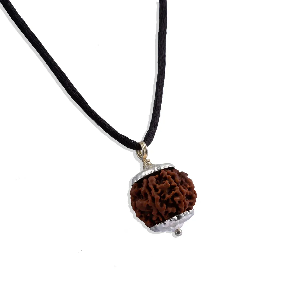 5 Face Rudraksha Pendant | White Cup Rudraksha Pendant/ Nepali Rudraksh Bead Locket for Men & Women