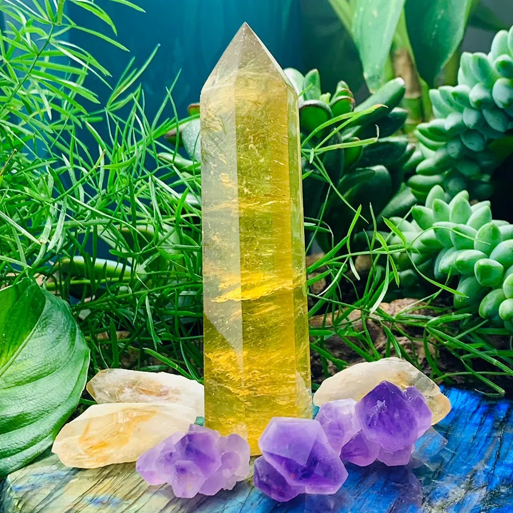 7-Piece Golden Fluorite Personal Power Set