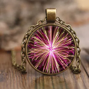 Abstract Divine Tentacle Light Halo Pendant