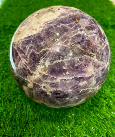 Amethyst 14inches (350mm) Sphere Crystals, Amethyst, Sphere Crystals, Reiki Healing, Stone for Crown and Third Chakra, Healing Stone,