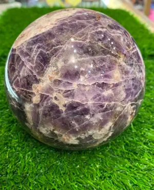 Amethyst 14inches (350mm) Sphere Crystals, Amethyst, Sphere Crystals, Reiki Healing, Stone for Crown and Third Chakra, Healing Stone,