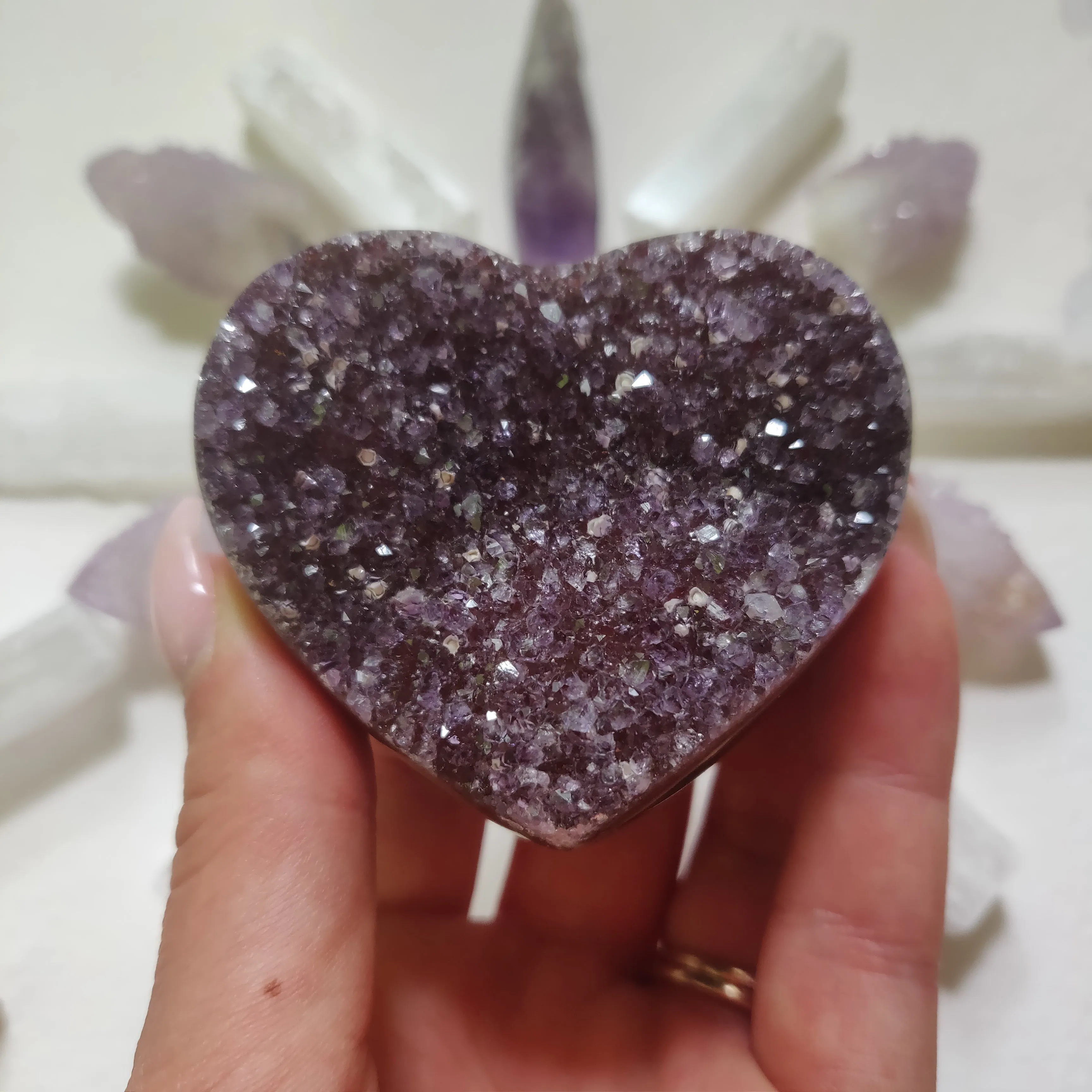 Amethyst Geode & Agate Heart (#27)