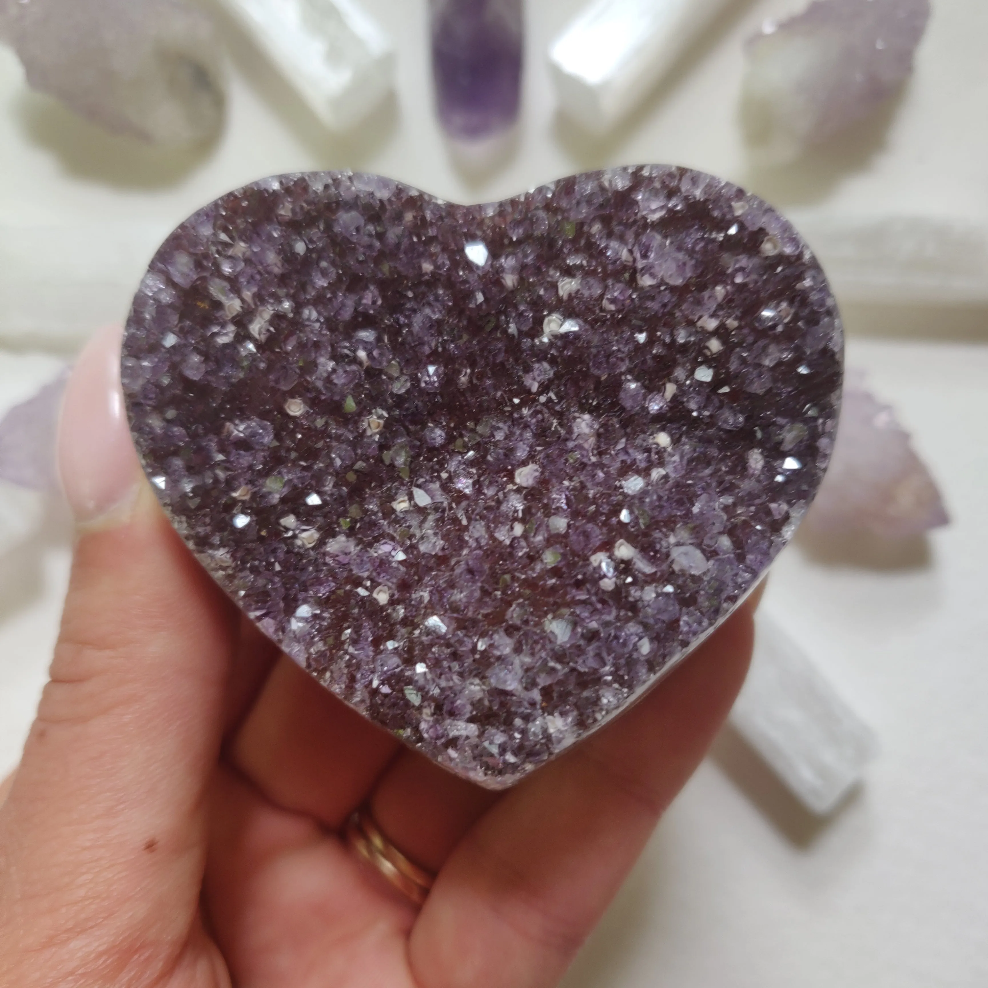 Amethyst Geode & Agate Heart (#27)