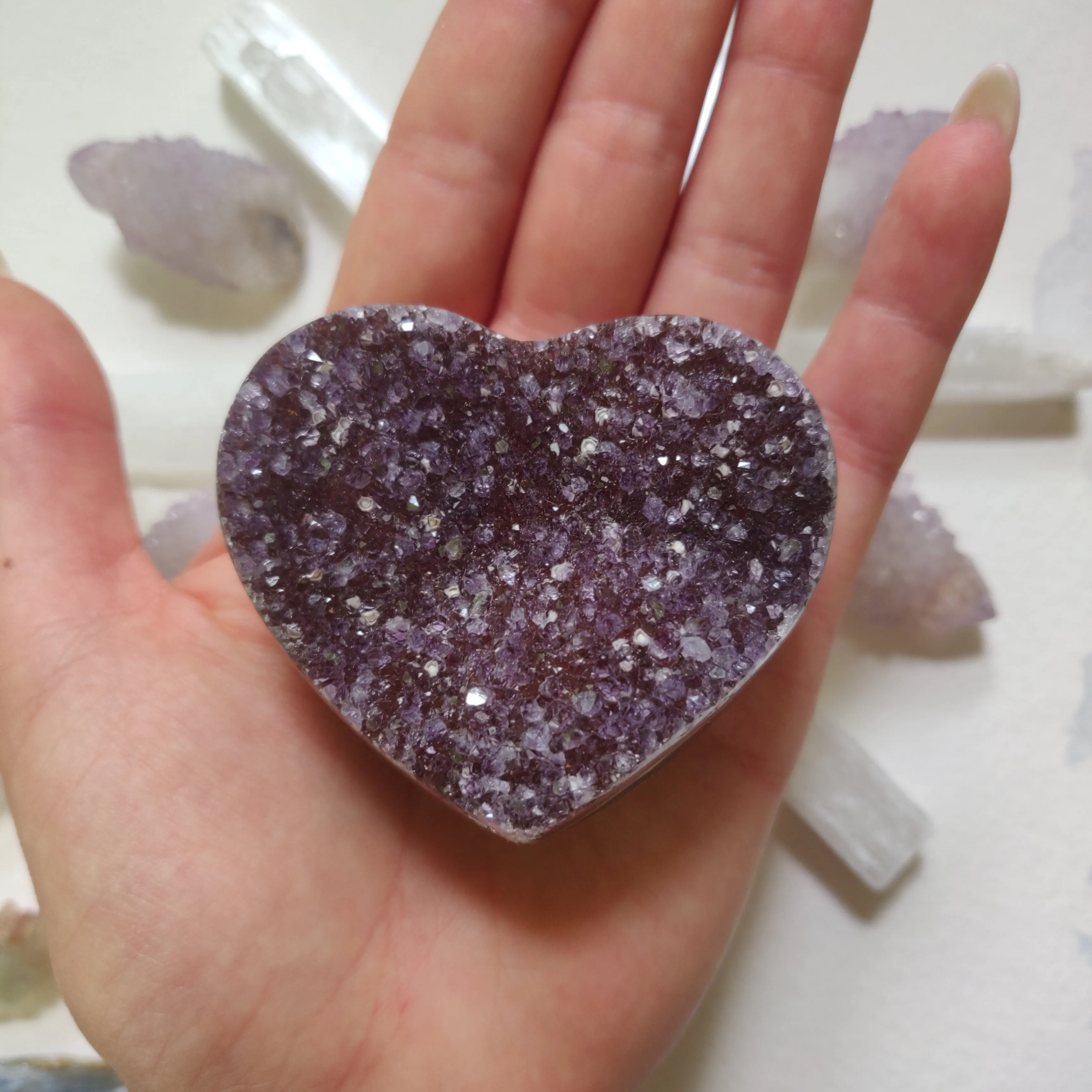 Amethyst Geode & Agate Heart (#27)