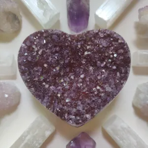 Amethyst Geode & Agate Heart (#27)