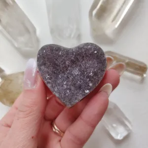 Amethyst Geode Heart (#4A)