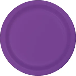 Amethyst Purple Paper Dessert Plates (24/Pkg)