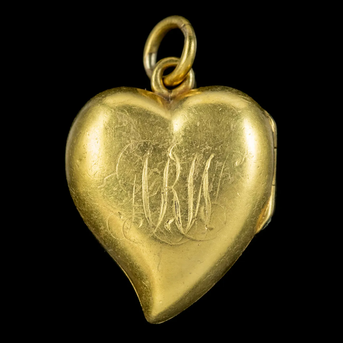 Antique Victorian Diamond Witches Heart Locket 15ct Gold Circa 1890