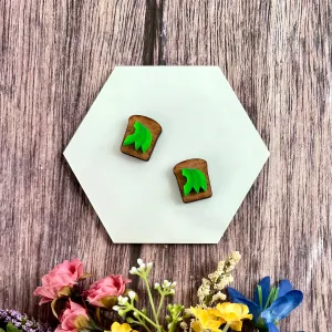 Avocado Toast Stud Earrings