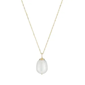 Baroque Pearl Drop Necklace