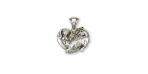 Beagle Angel Pendant Jewelry Sterling Silver Handmade Dog Pendant BG1-AP