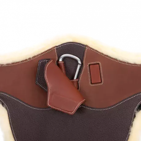 Belly Guard Girth with Removeable Artificial Sheepskin Lining