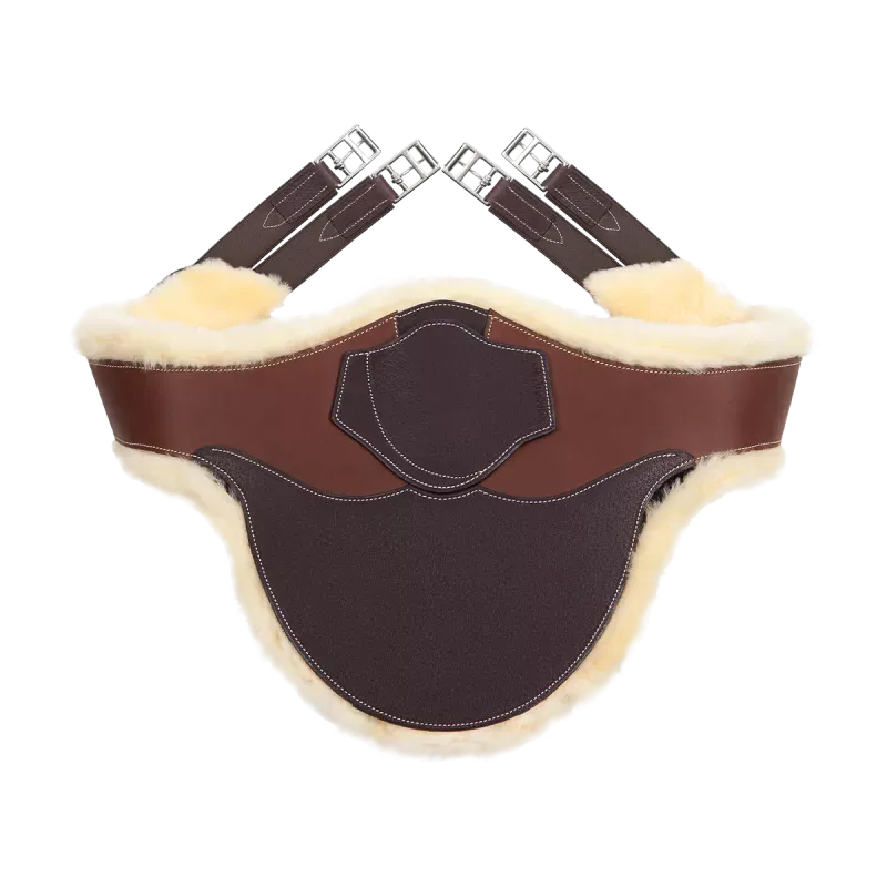 Belly Guard Girth with Removeable Artificial Sheepskin Lining