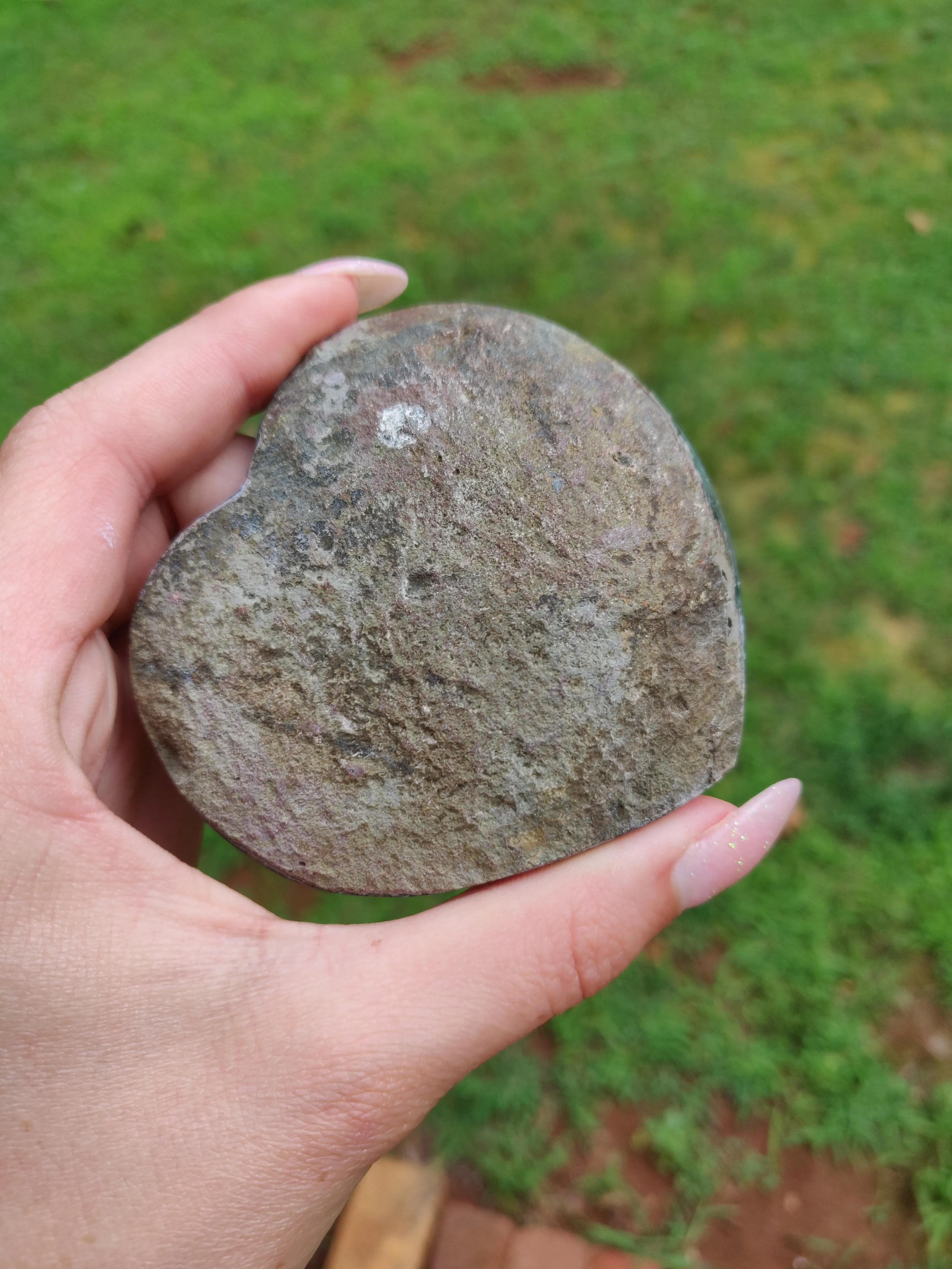 Black Amethyst Geode Heart (#M1)