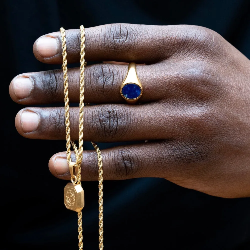 Blue & Gold Lapis Lazuli Pendant