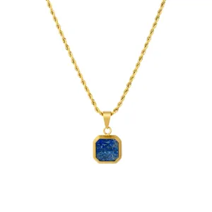 Blue & Gold Lapis Lazuli Pendant