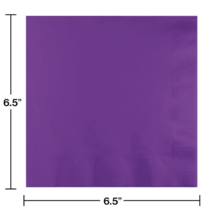 Bulk Amethyst Purple Luncheon Napkins 2 Ply (600 per Case)