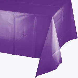 Bulk Amethyst Purple Plastic Table Cover (12 per Case)