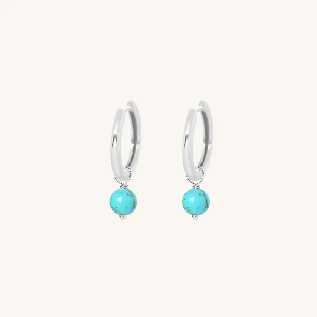 Carter Turquoise Hoops - Stone of Adventure