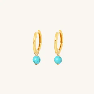 Carter Turquoise Hoops - Stone of Adventure