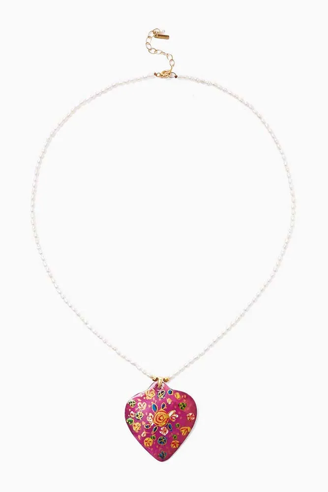 Chan Luu Pink Mix Posy Pendant Necklace