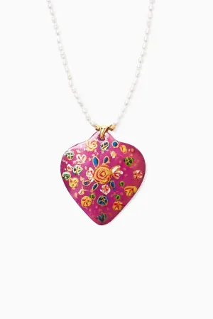 Chan Luu Pink Mix Posy Pendant Necklace