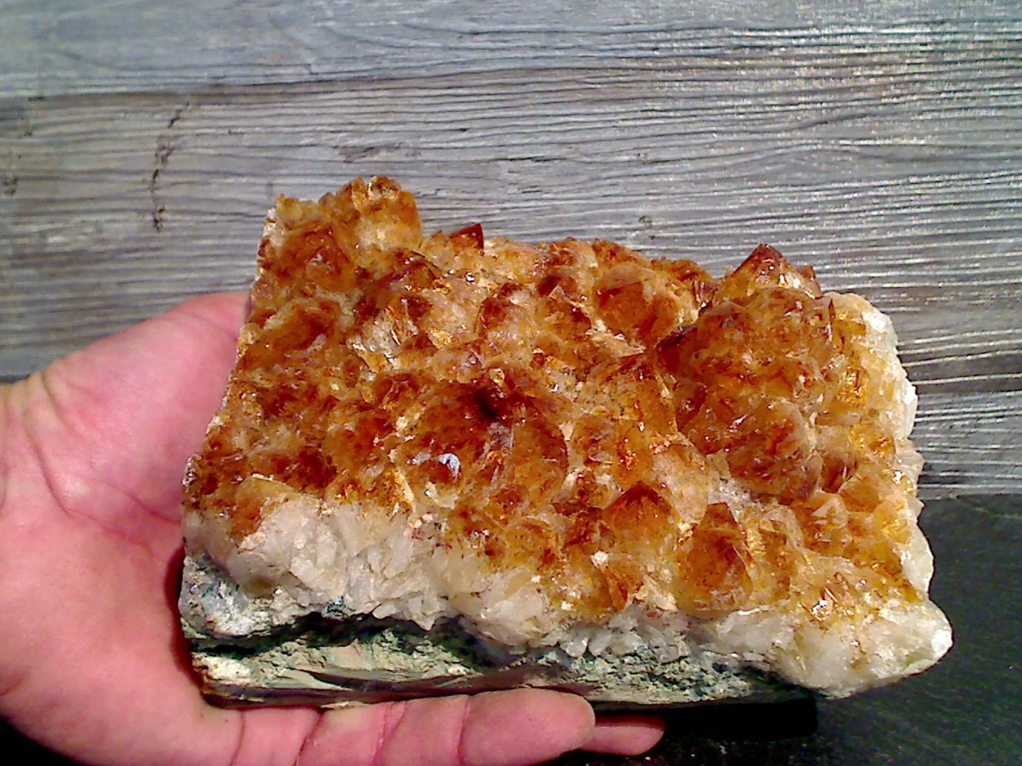 Citrine 6.25"H x 4.25"W x 3.5"D Cut Base Specimen