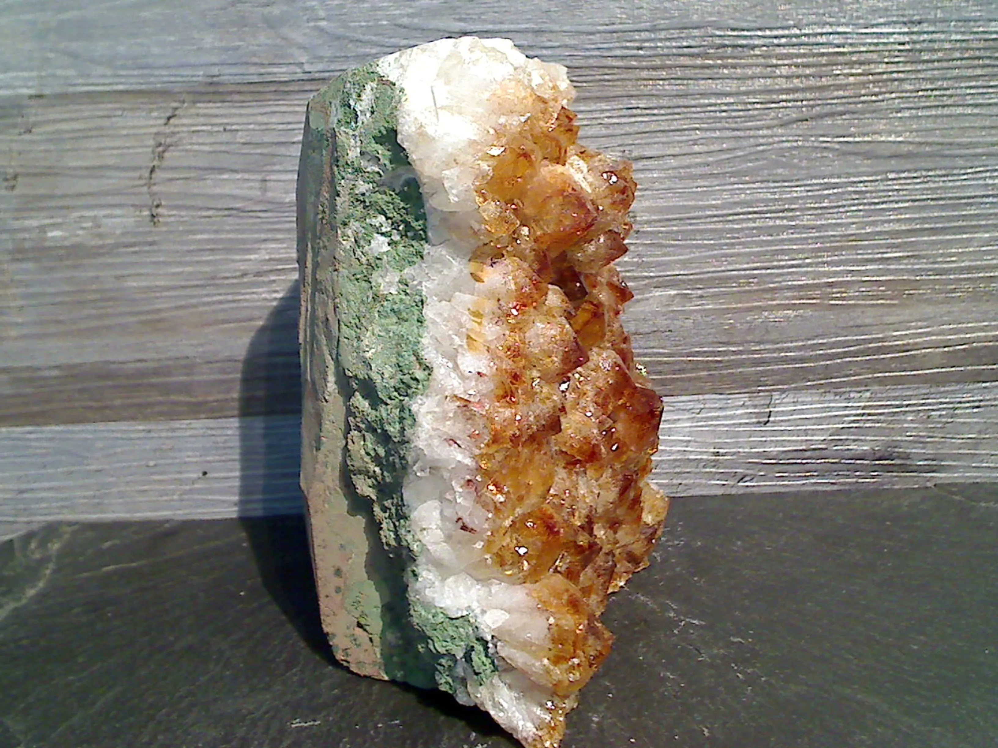 Citrine 6.25"H x 4.25"W x 3.5"D Cut Base Specimen