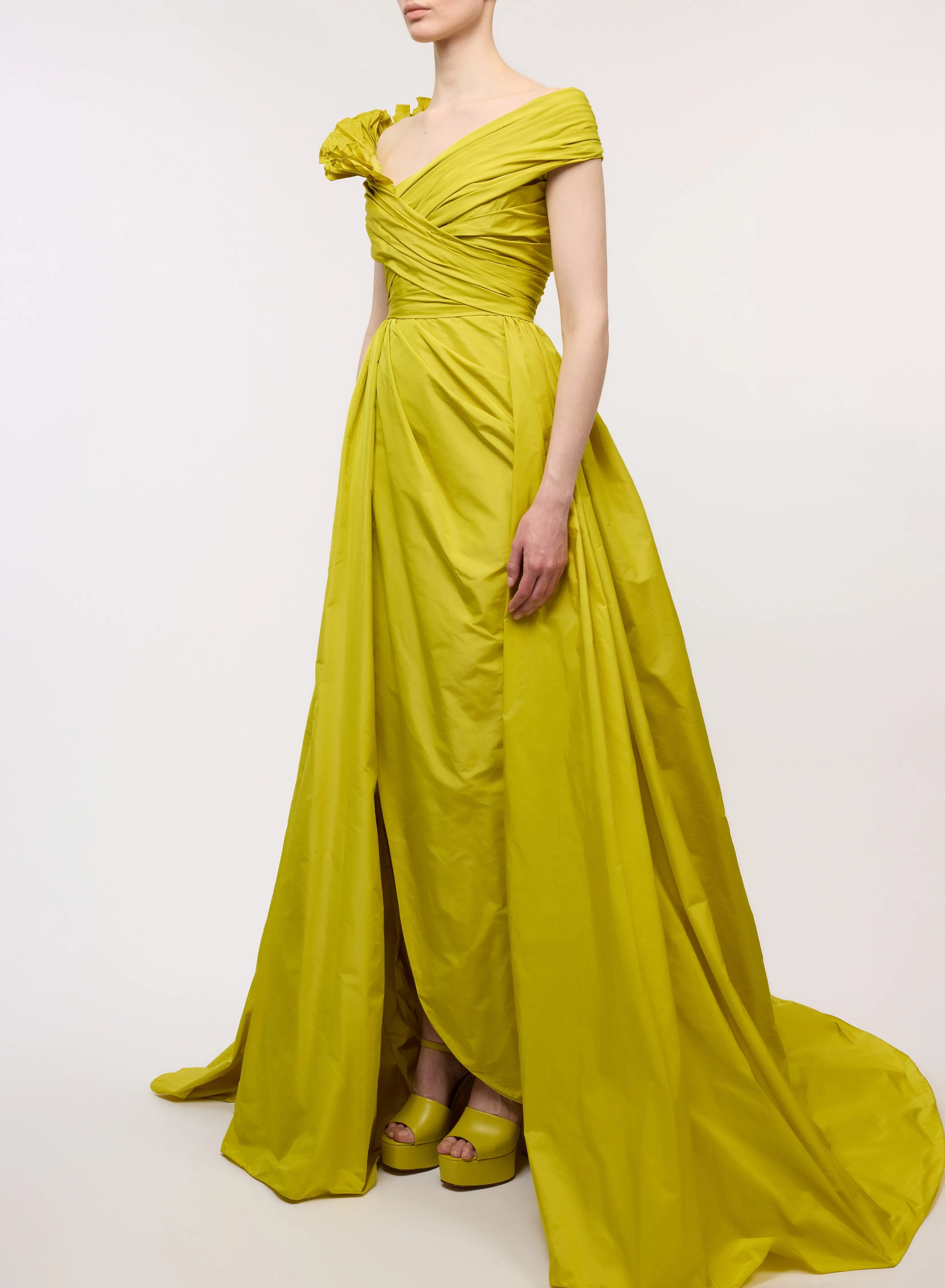 Citrine Gown in Taffeta