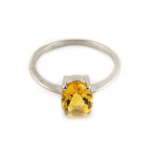 Citrine Ring Sterling Silver