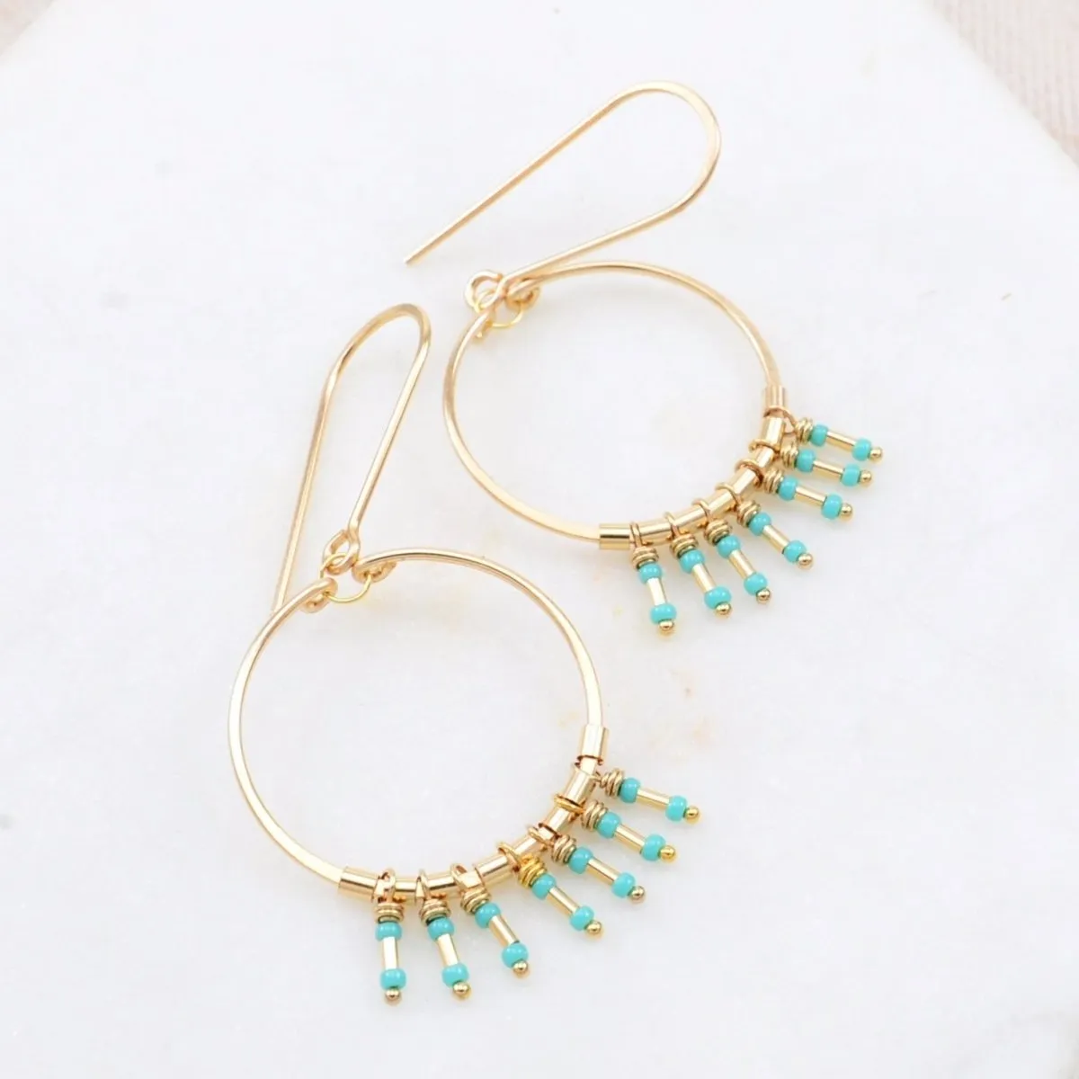 Clarice Earrings in Turquoise