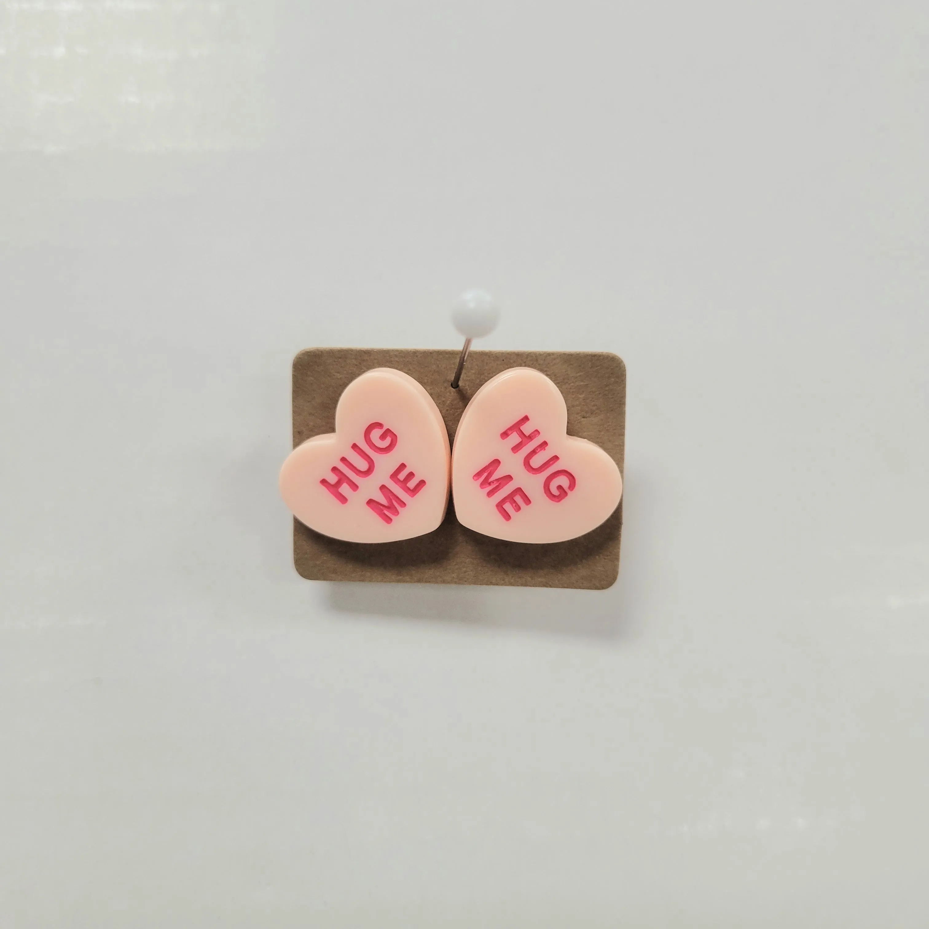 Conversation Heart Stud Earrings