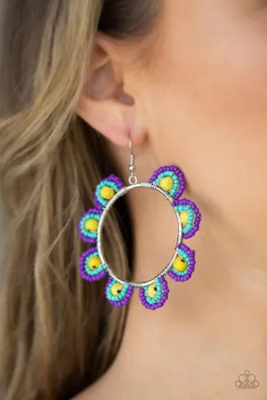 Earrings Groovy Gardens - Yellow E2289