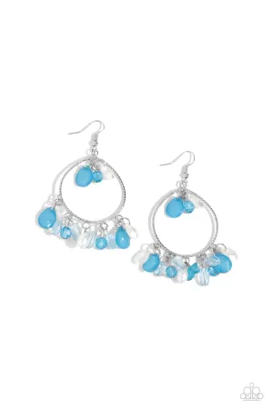 Elite Expression - Blue Earrings - Paparazzi Accessories