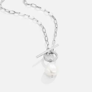 Eva Freshwater Pearl Silver Necklace