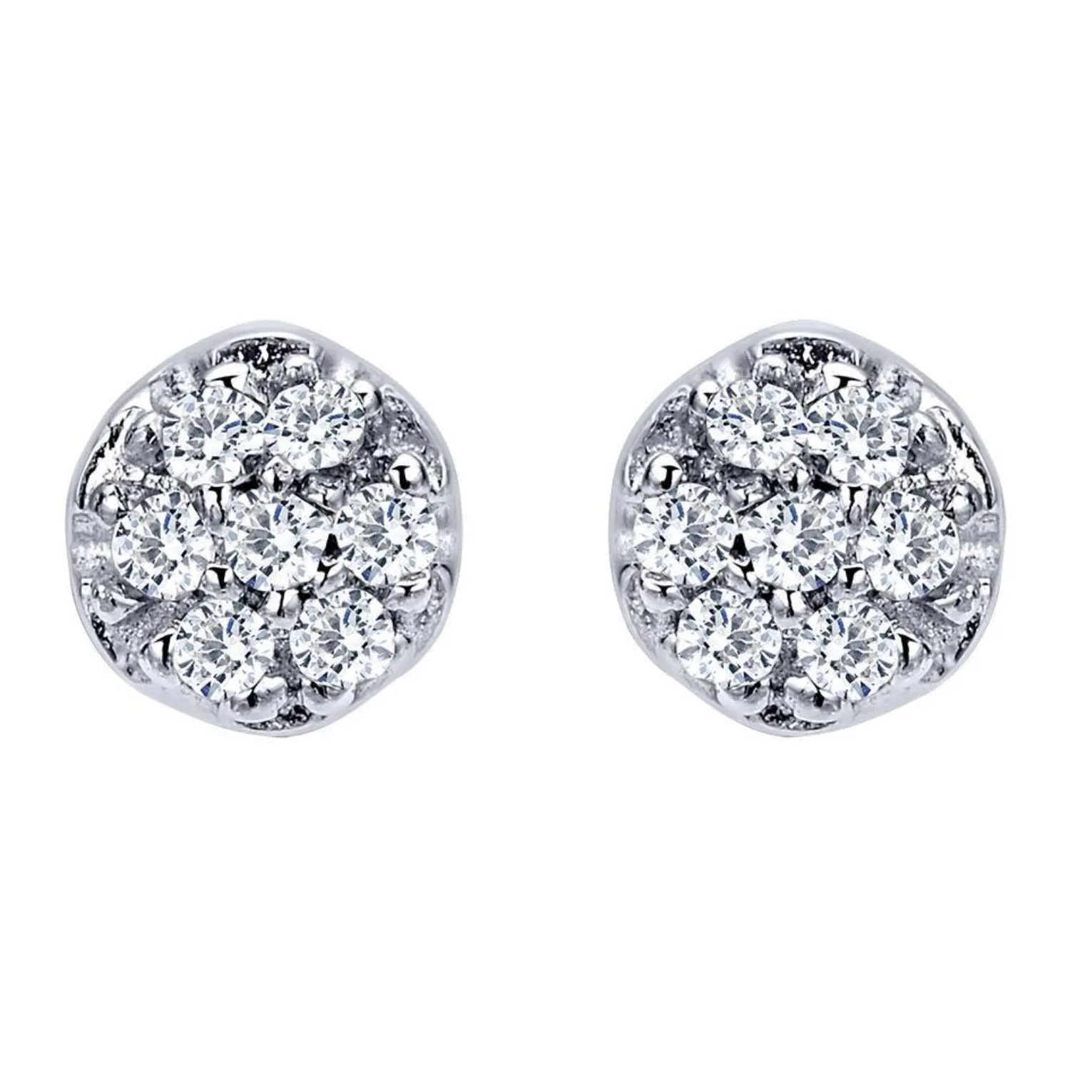 Gabriel & Co. Pave Diamond Stud Earrings