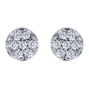 Gabriel & Co. Pave Diamond Stud Earrings