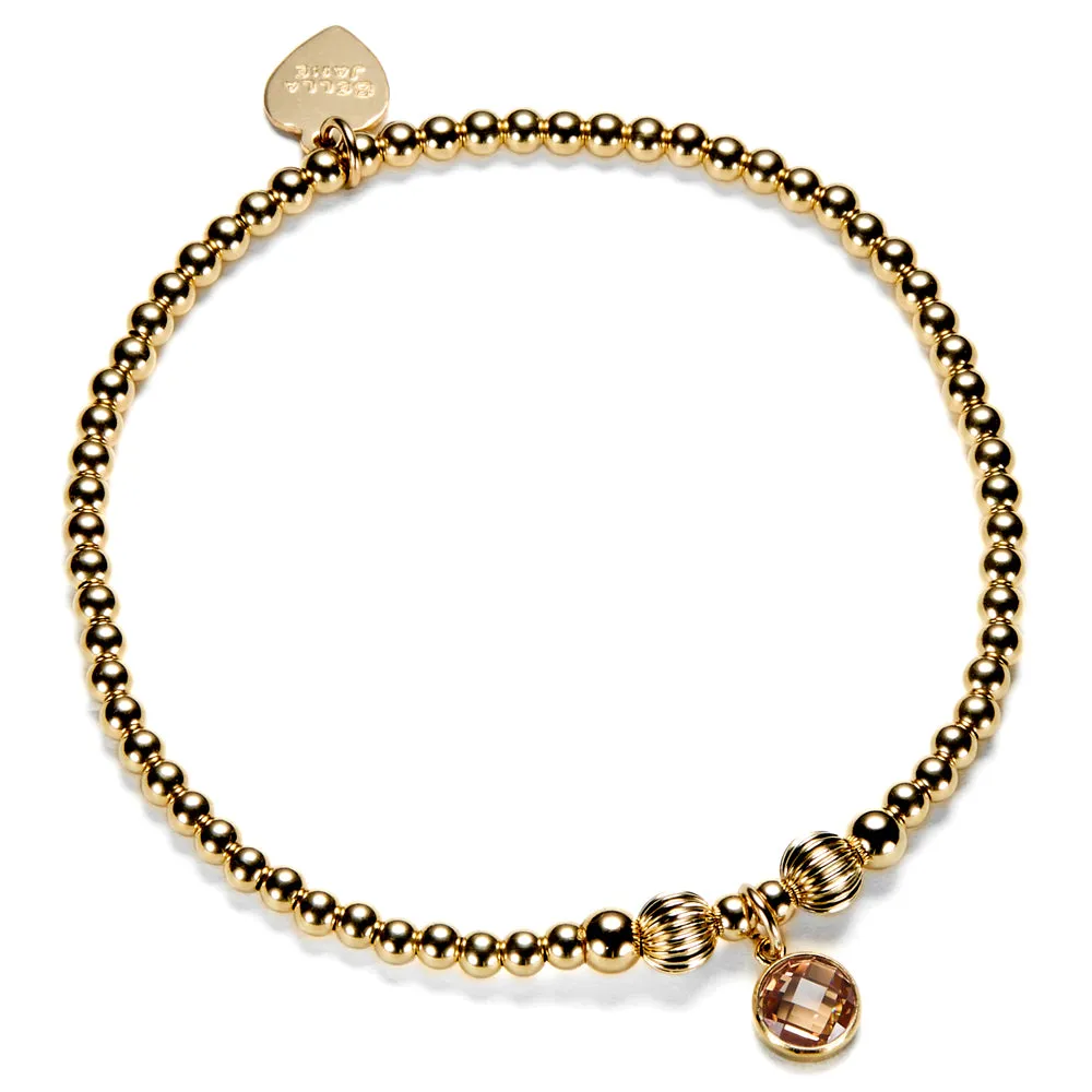 Gold November Birthstone Bracelet