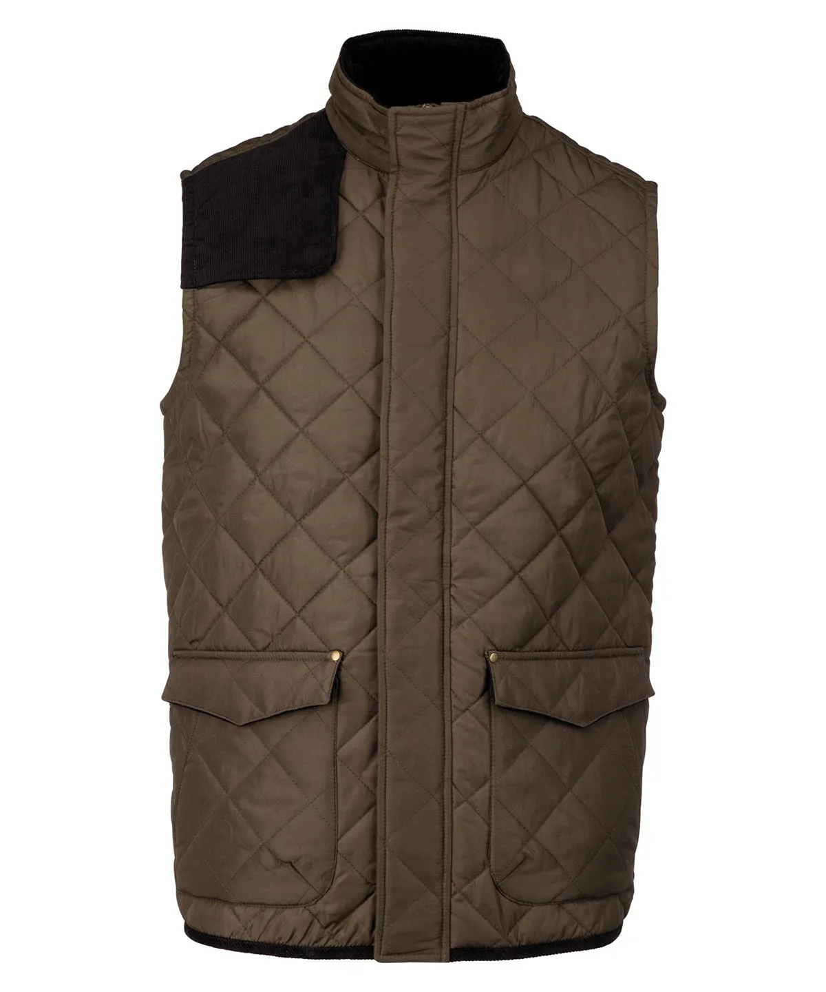 Green/Black - Men's quilted bodywarmer