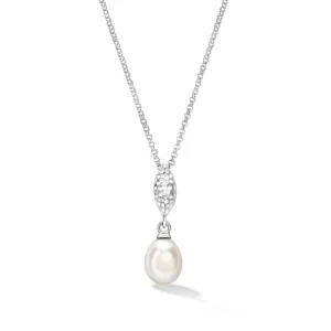 Marquise & Oval White Pearl Pendant