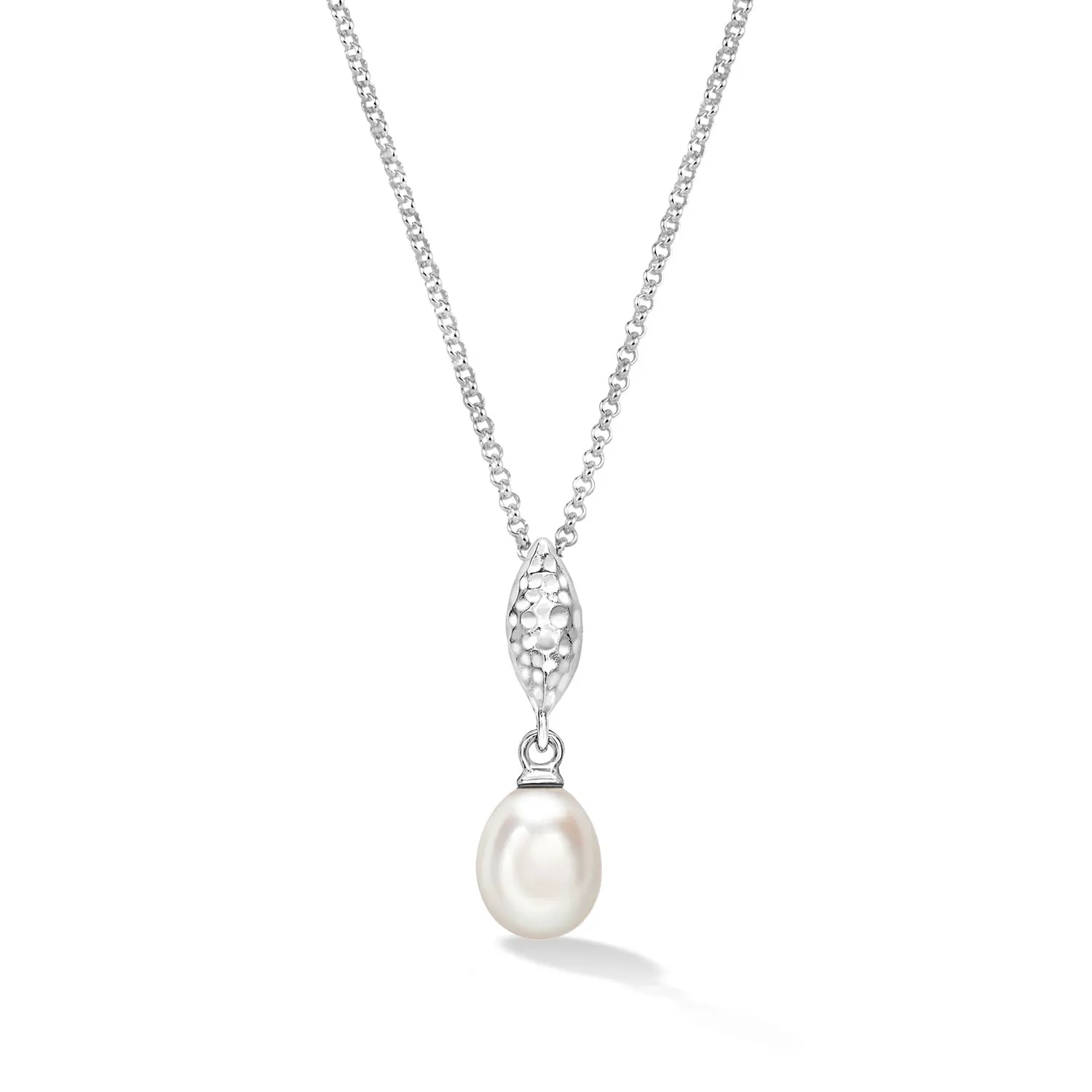 Marquise & Oval White Pearl Pendant