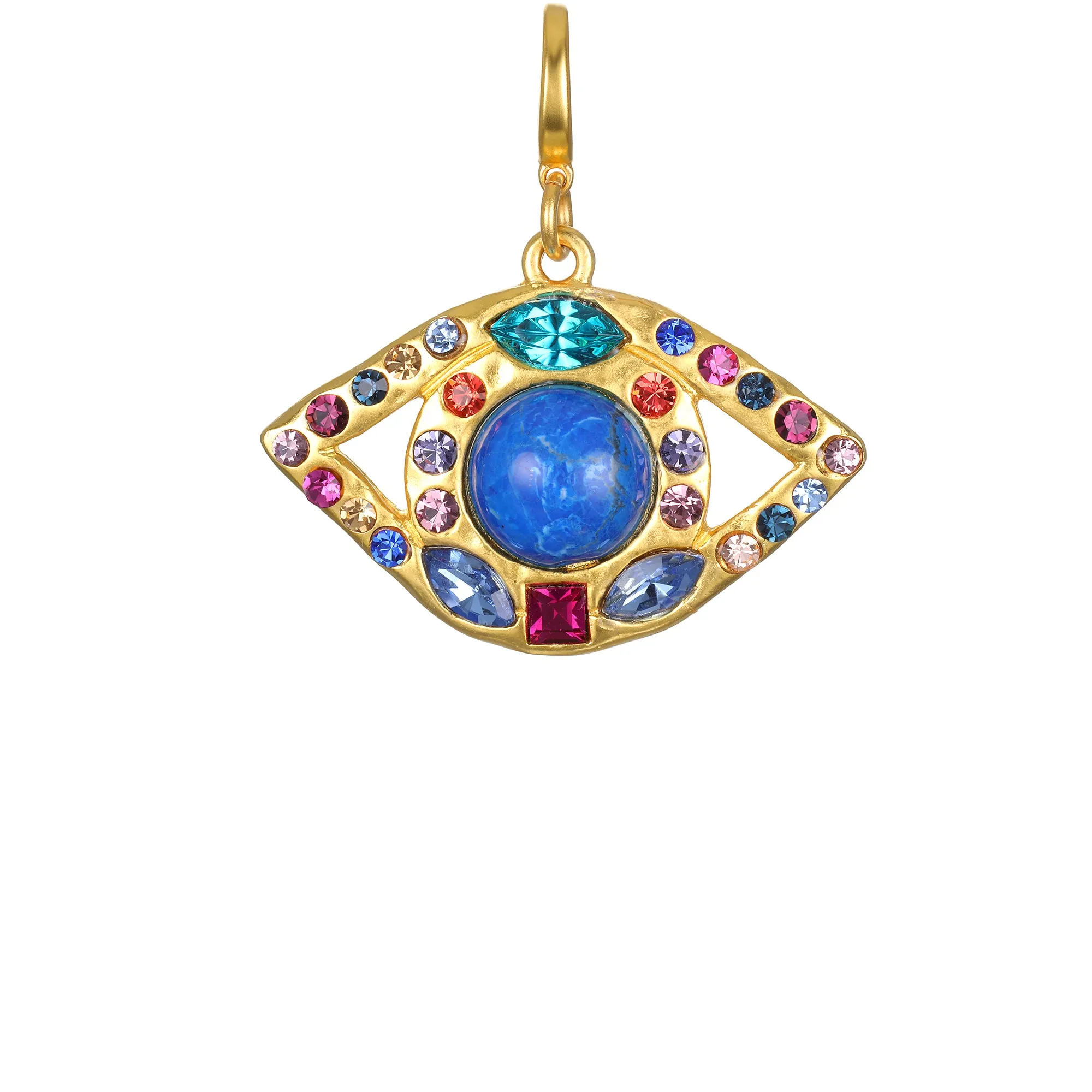 Mosaic Evil Eye Clip-On Charm