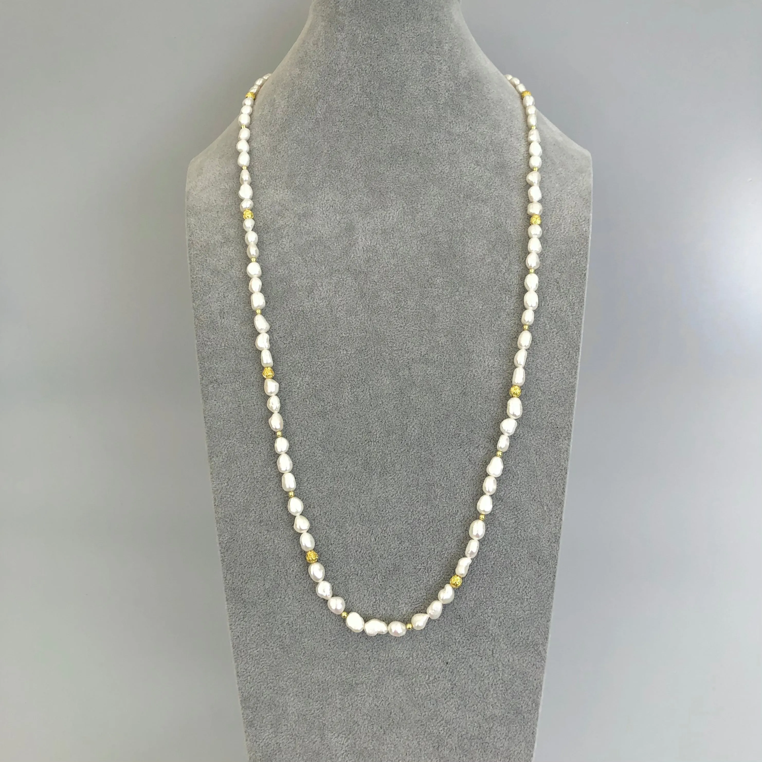 Multi-style Baroque Pearl Lariat Necklace Set