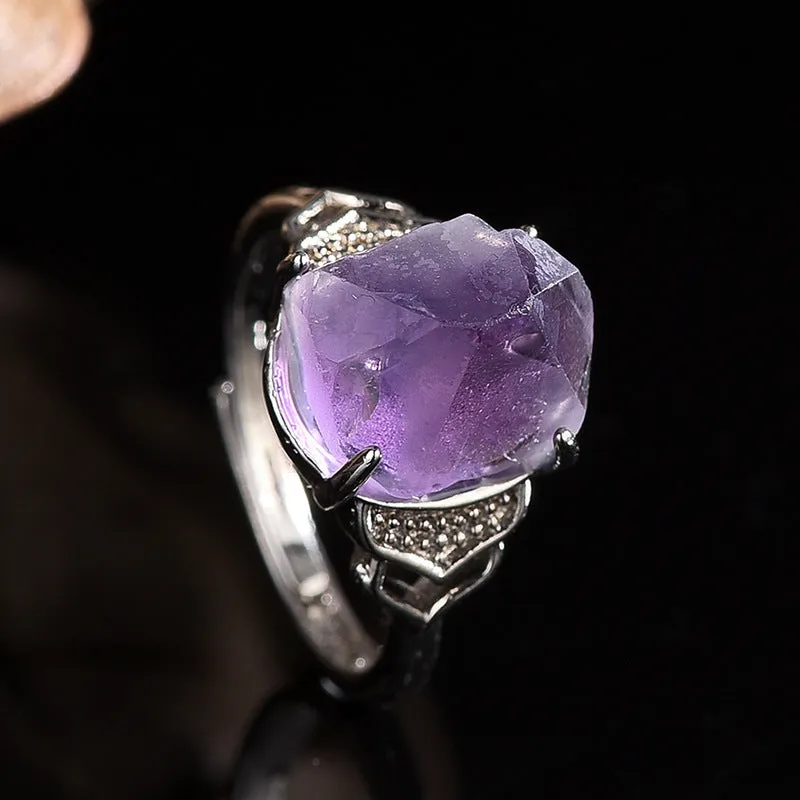 Natural Amethyst Ring!So Beautiful!